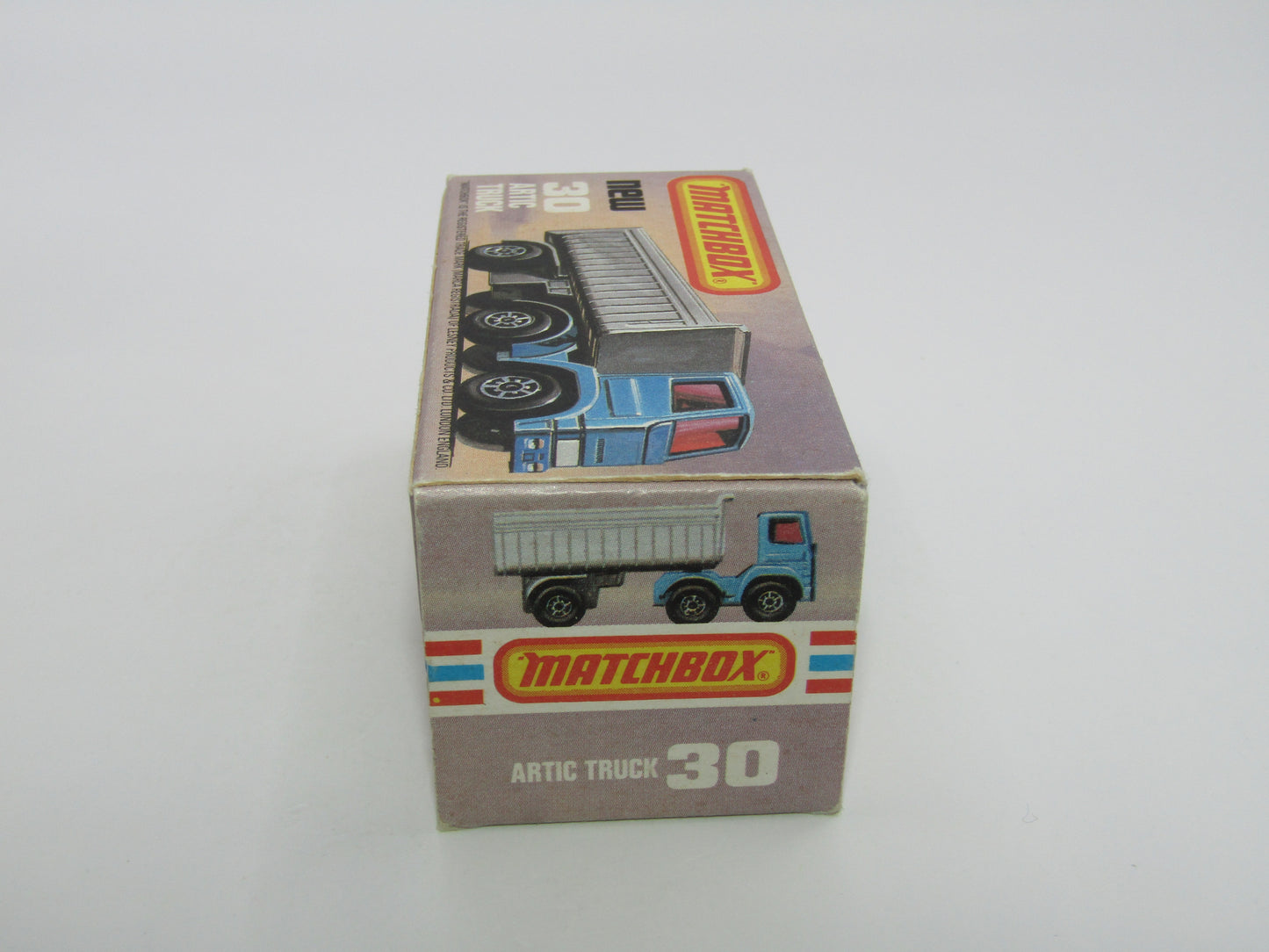 Matchbox Superfast No 30D Articulated Truck Blue Lemon Grille International