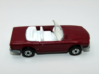 Matchbox Superfast 6B Mercedes 350SL Convertible Plum Unpainted Base