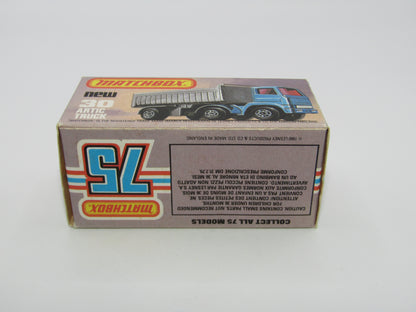 Matchbox Superfast No 30D Articulated Truck Blue Lemon Grille International