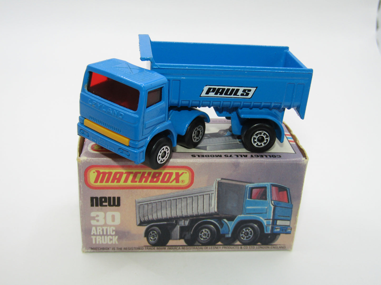 Matchbox Superfast No 30D Articulated Truck PAULS DARK YELLOW Grille