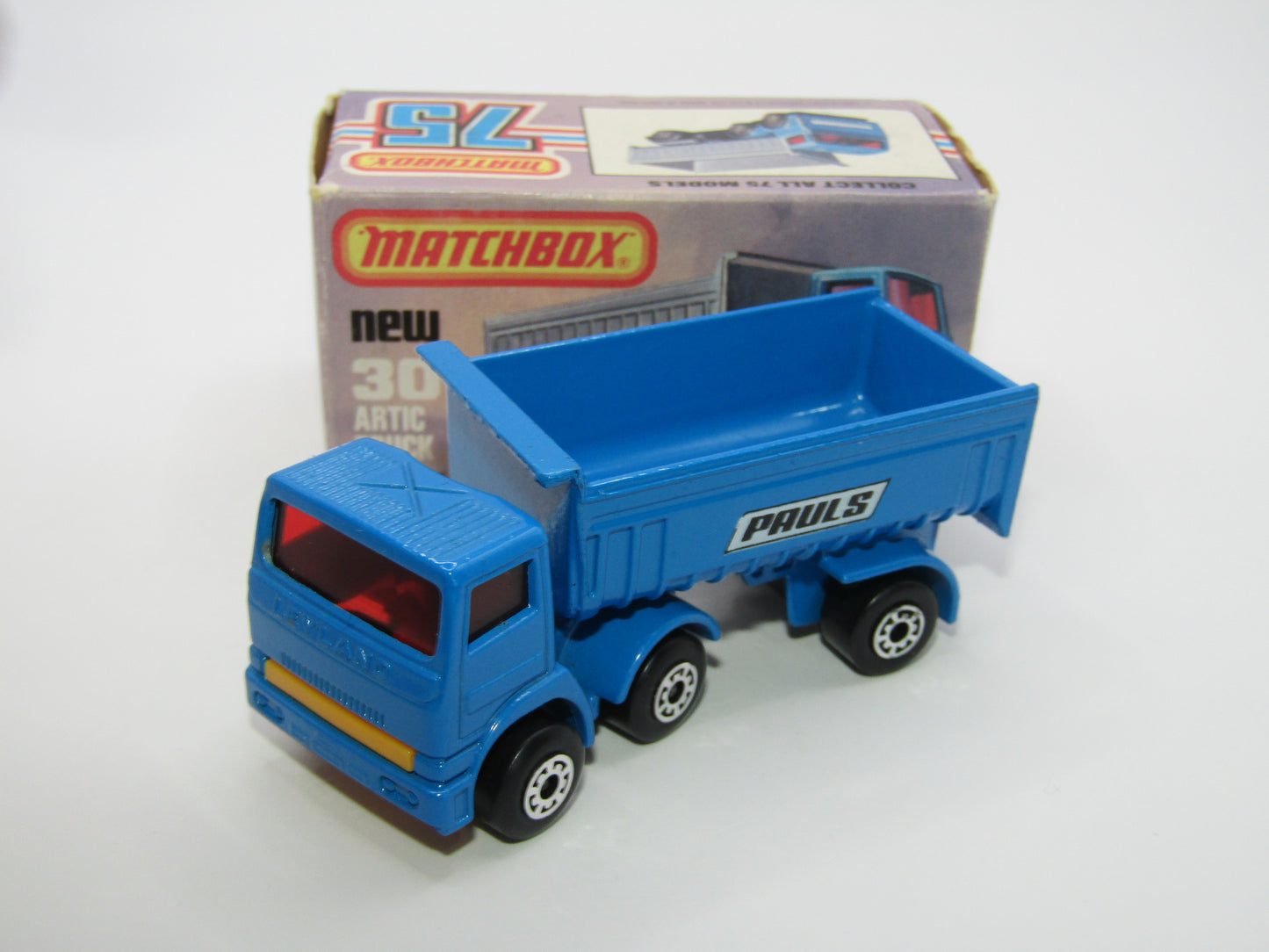 Matchbox Superfast No 30D Articulated Truck PAULS DARK YELLOW Grille