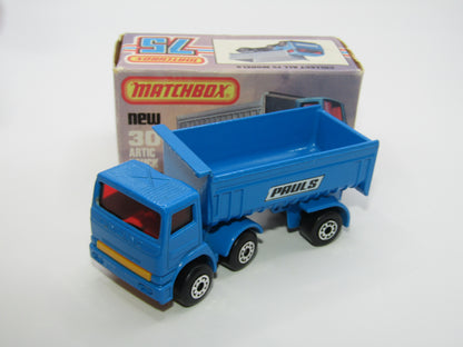 Matchbox Superfast No 30D Articulated Truck PAULS DARK YELLOW Grille