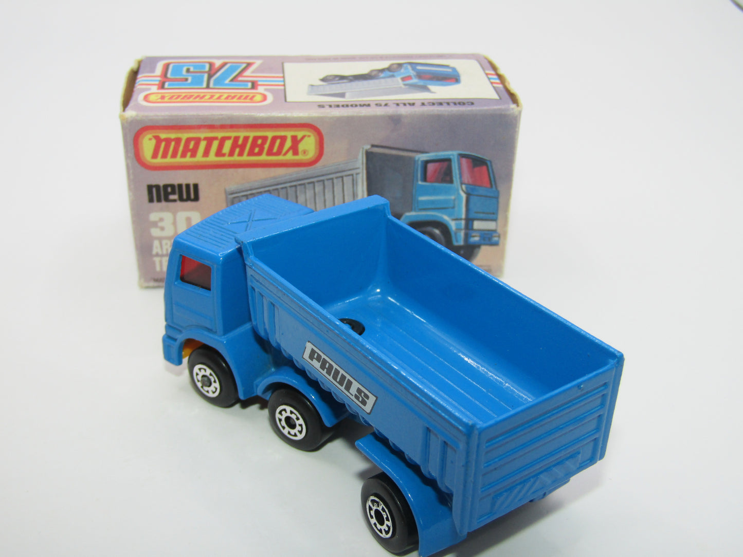 Matchbox Superfast No 30D Articulated Truck PAULS DARK YELLOW Grille