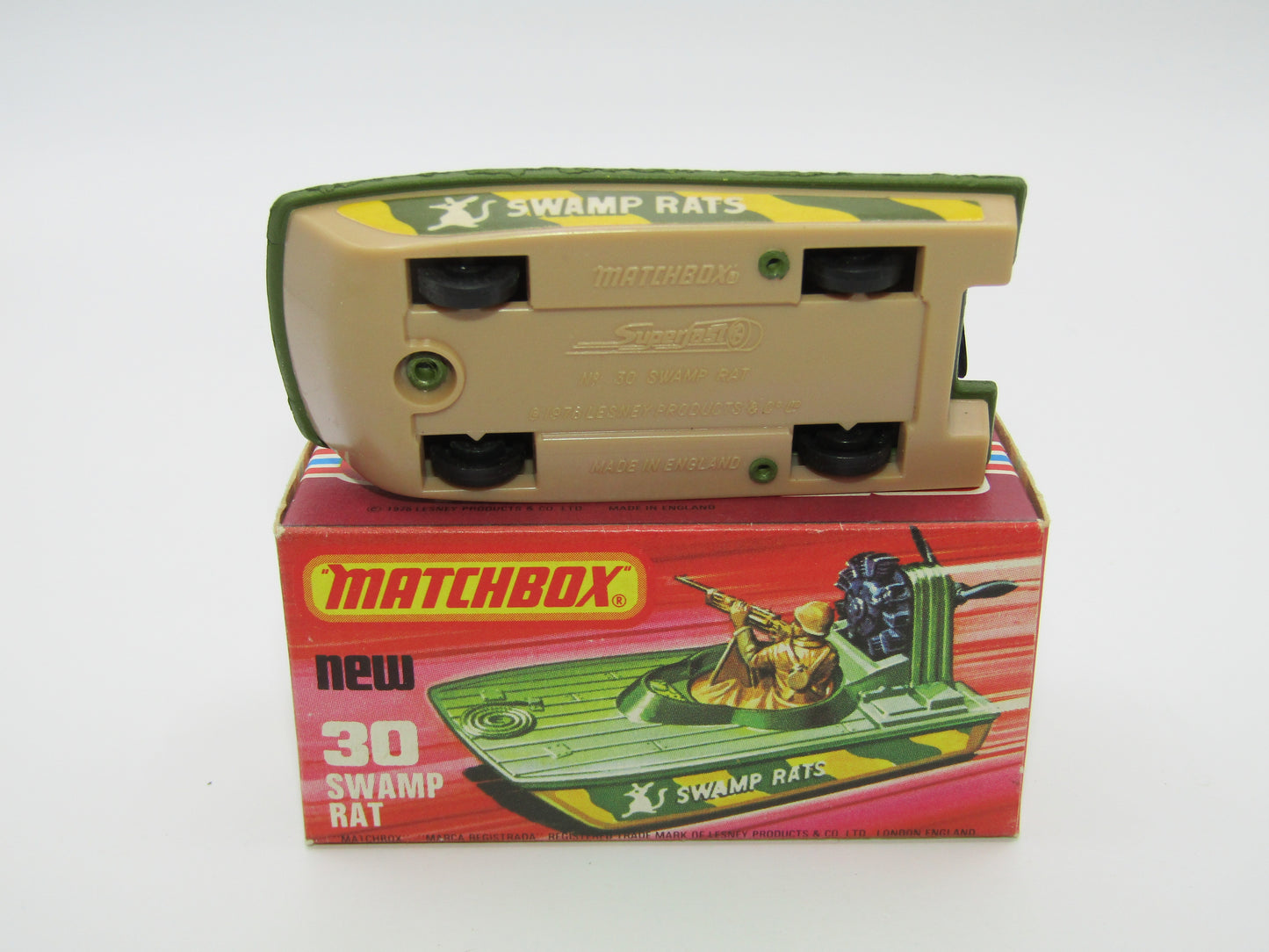 Matchbox Superfast No 30C Swamp Rat Dark Tan Base