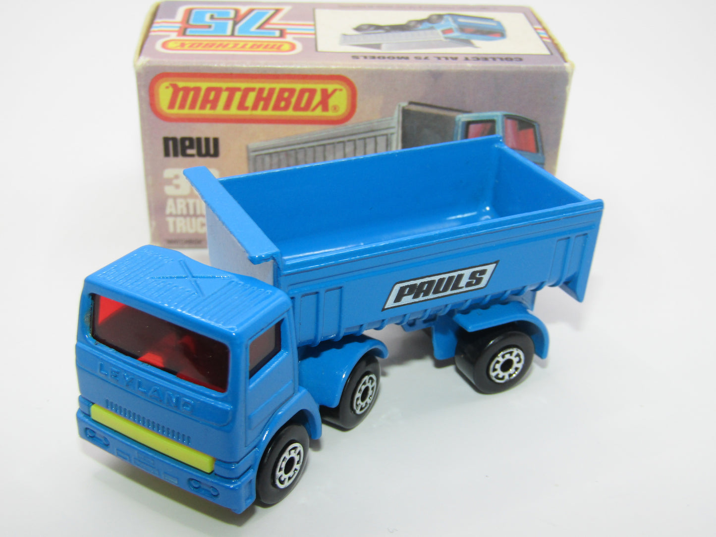 Matchbox Superfast No 30D Articulated Truck PAULS Lemon Yellow Grille
