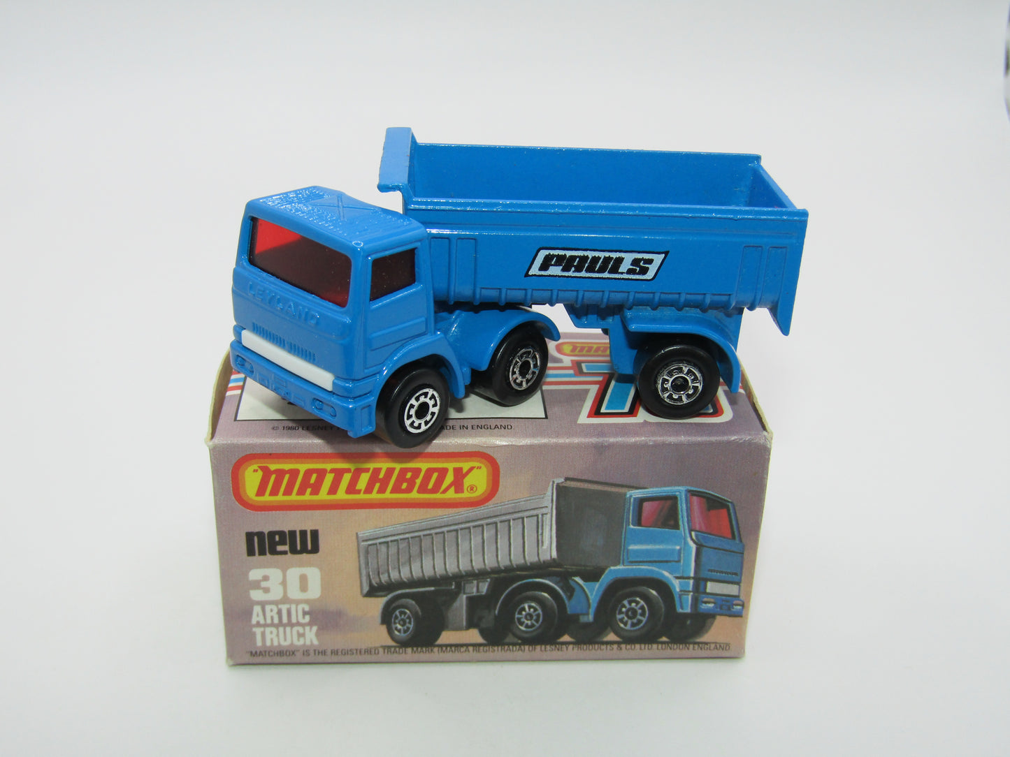 Matchbox Superfast No 30D Articulated Truck PAULS White Grille