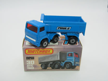 Matchbox Superfast No 30D Articulated Truck PAULS White Grille