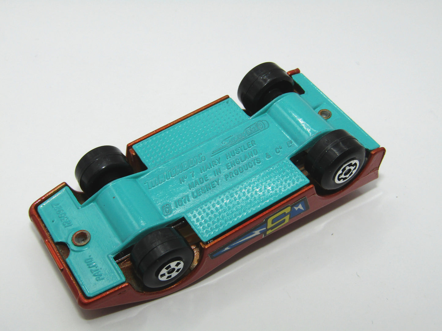 Matchbox Superfast 7B Hairy Hustler Light Amber Windows Green Base