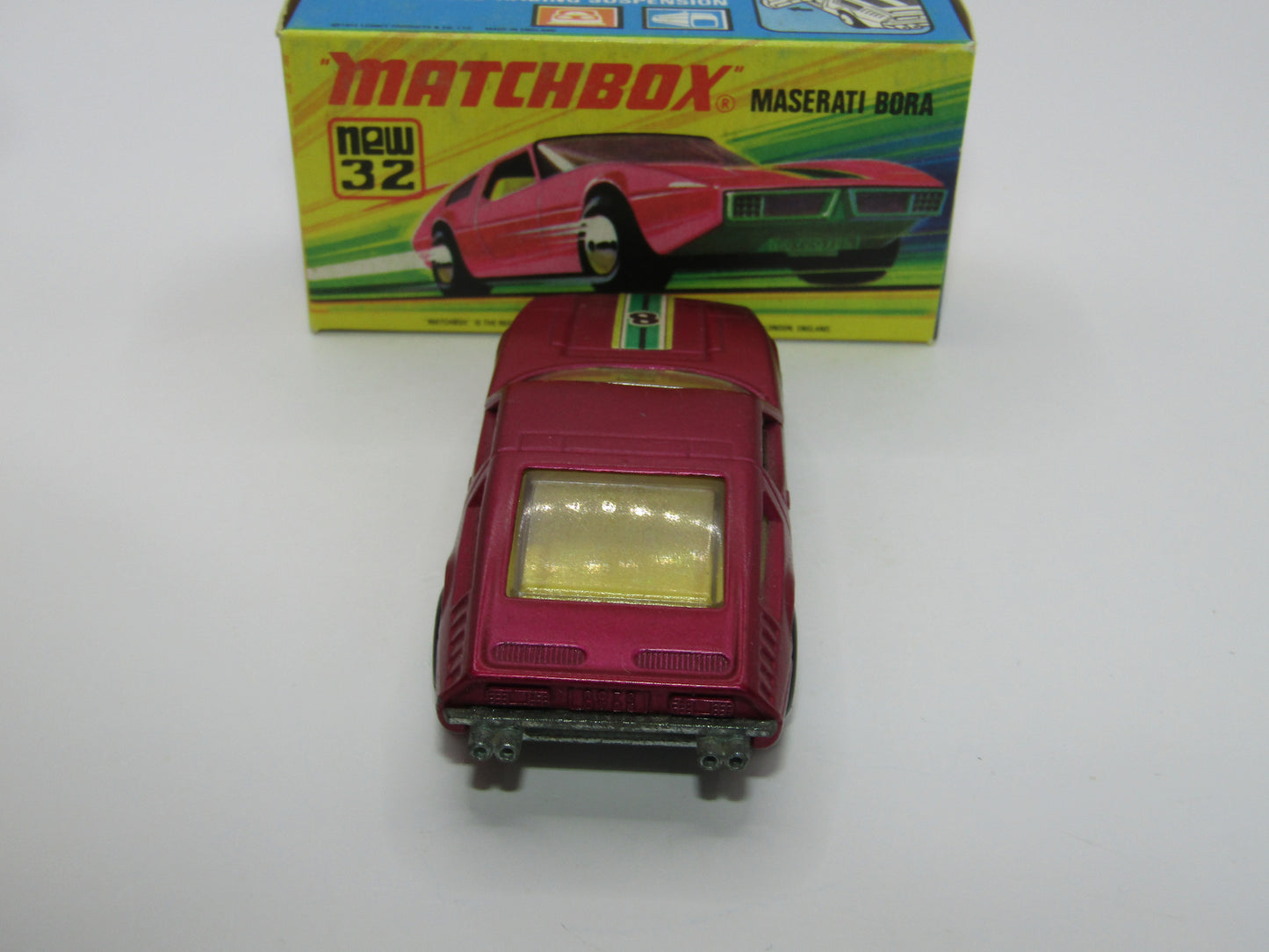 Matchbox Superfast No 32B Maserati Bora UNPAINTED Base DARK MATT body