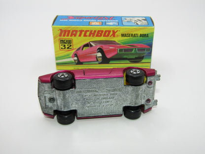 Matchbox Superfast No 32B Maserati Bora UNPAINTED Base DARK MATT body