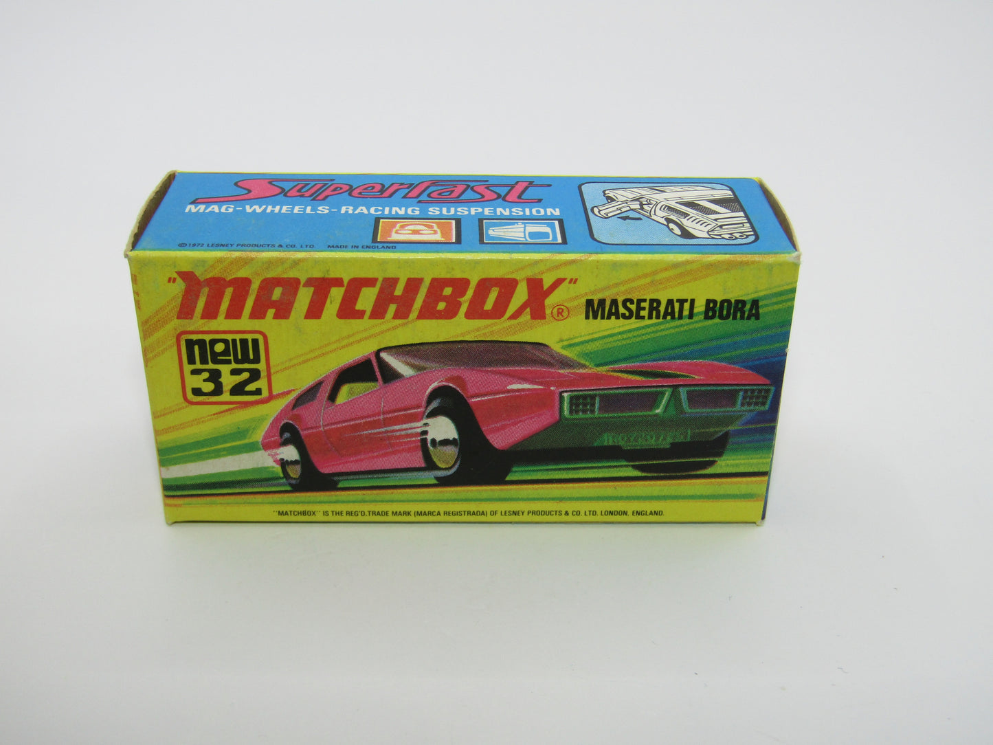 Matchbox Superfast No 32B Maserati Bora UNPAINTED Base DARK MATT body