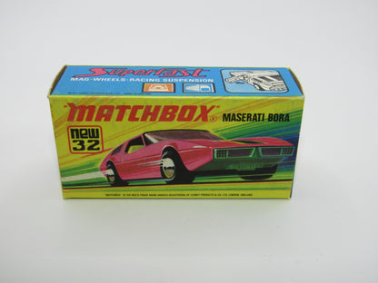 Matchbox Superfast No 32B Maserati Bora UNPAINTED Base DARK MATT body