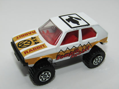 Matchbox Superfast 7D VW Golf Romping Rabbit, with Side Stripe