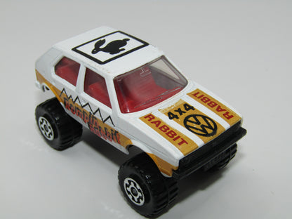 Matchbox Superfast 7D VW Golf Romping Rabbit, with Side Stripe