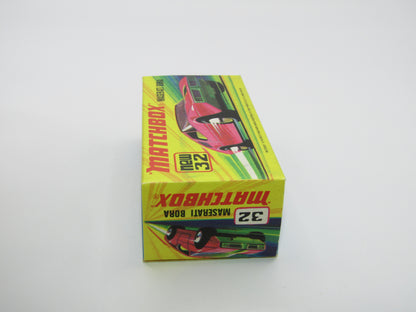 Matchbox Superfast No 32B Maserati Bora UNPAINTED Base DARK MATT body