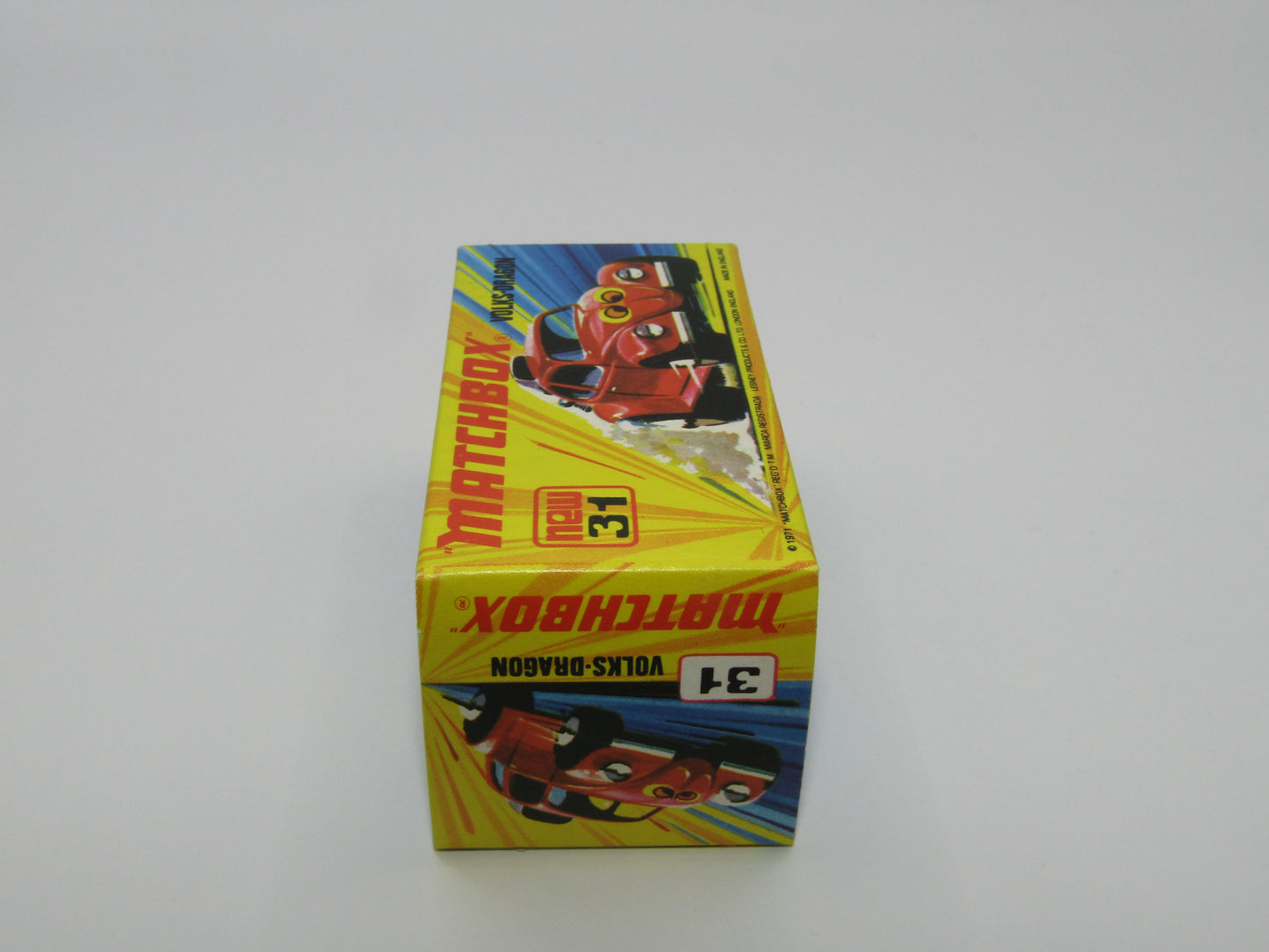 Matchbox Superfast 31B Volks-Dragon Red Smooth Engine Cream Interior