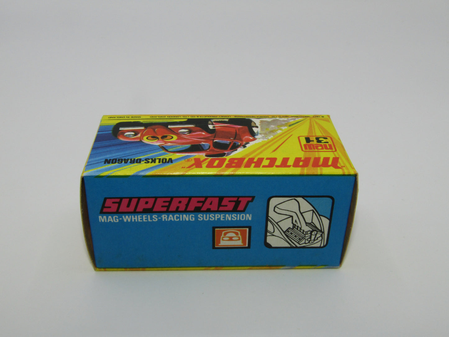 Matchbox Superfast 31B Volks-Dragon Red Smooth Engine Cream Interior