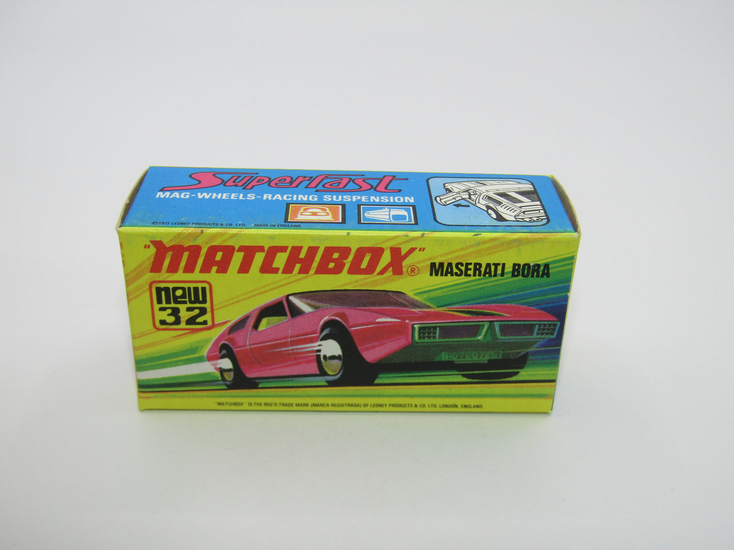 Matchbox Superfast No 32B Maserati Bora METALLIC GREEN base