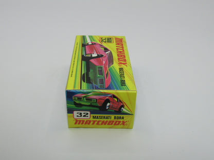 Matchbox Superfast No 32B Maserati Bora METALLIC GREEN base