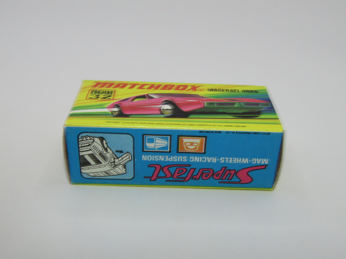 Matchbox Superfast No 32B Maserati Bora METALLIC GREEN base