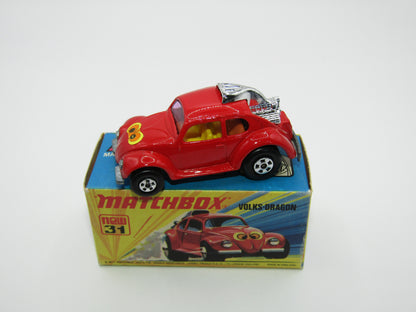 Matchbox Superfast 31B Volks-Dragon Dark Red, Dark Yellow Interior