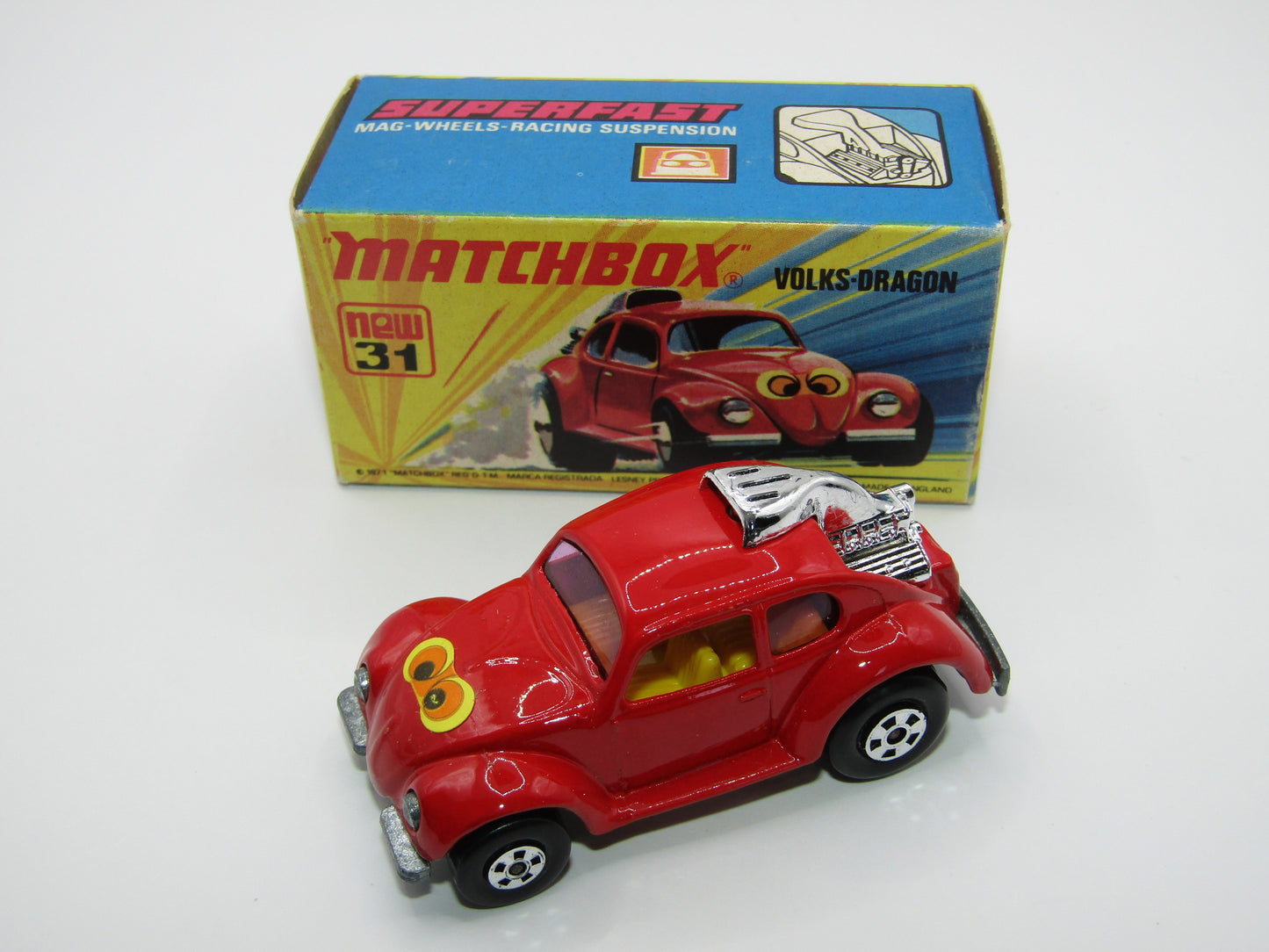 Matchbox Superfast 31B Volks-Dragon Dark Red, Dark Yellow Interior