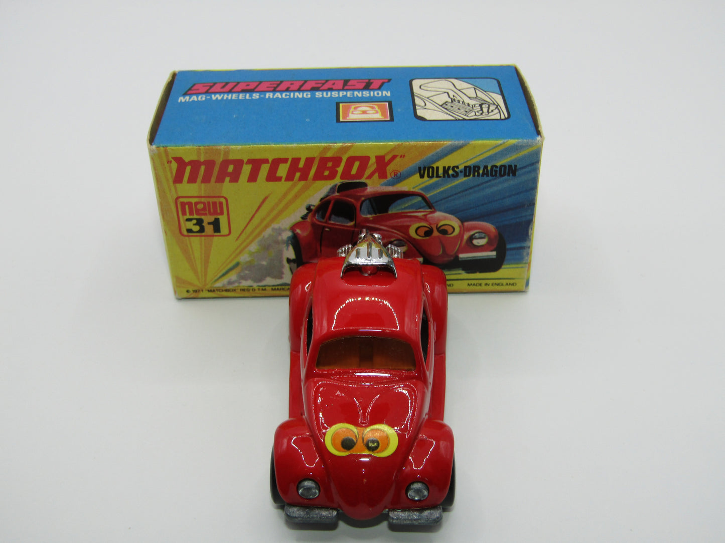 Matchbox Superfast 31B Volks-Dragon Dark Red, Dark Yellow Interior