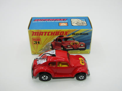 Matchbox Superfast 31B Volks-Dragon Dark Red, Dark Yellow Interior