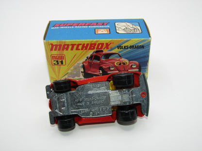 Matchbox Superfast 31B Volks-Dragon Dark Red, Dark Yellow Interior
