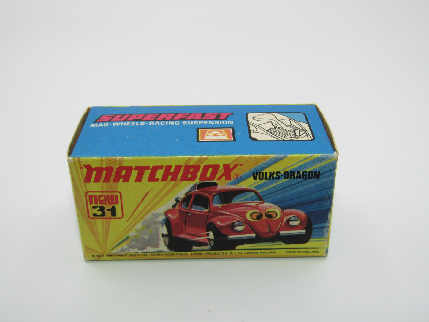 Matchbox Superfast 31B Volks-Dragon Dark Red, Dark Yellow Interior