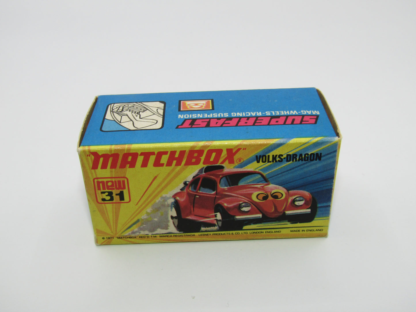 Matchbox Superfast 31B Volks-Dragon Dark Red, Dark Yellow Interior