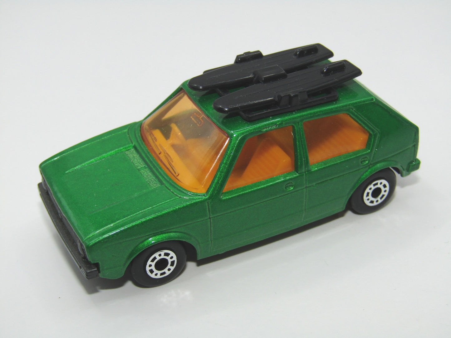 Matchbox Superfast 7C VW Golf Green GREY Base YELLOW Interior