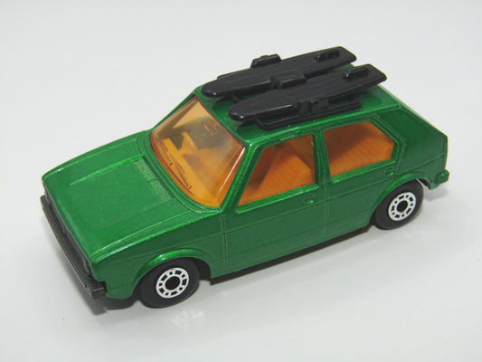 Matchbox Superfast 7C VW Golf Green GREY Base YELLOW Interior