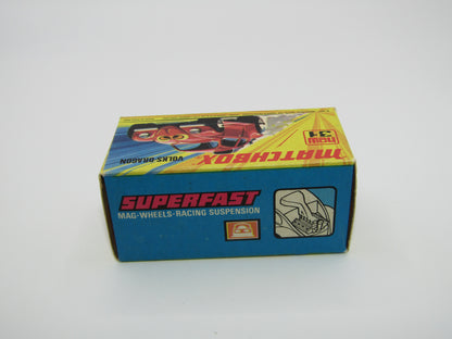 Matchbox Superfast 31B Volks-Dragon Dark Red, Dark Yellow Interior