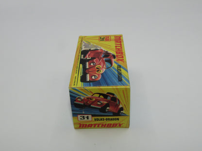 Matchbox Superfast 31B Volks-Dragon Dark Red, Dark Yellow Interior