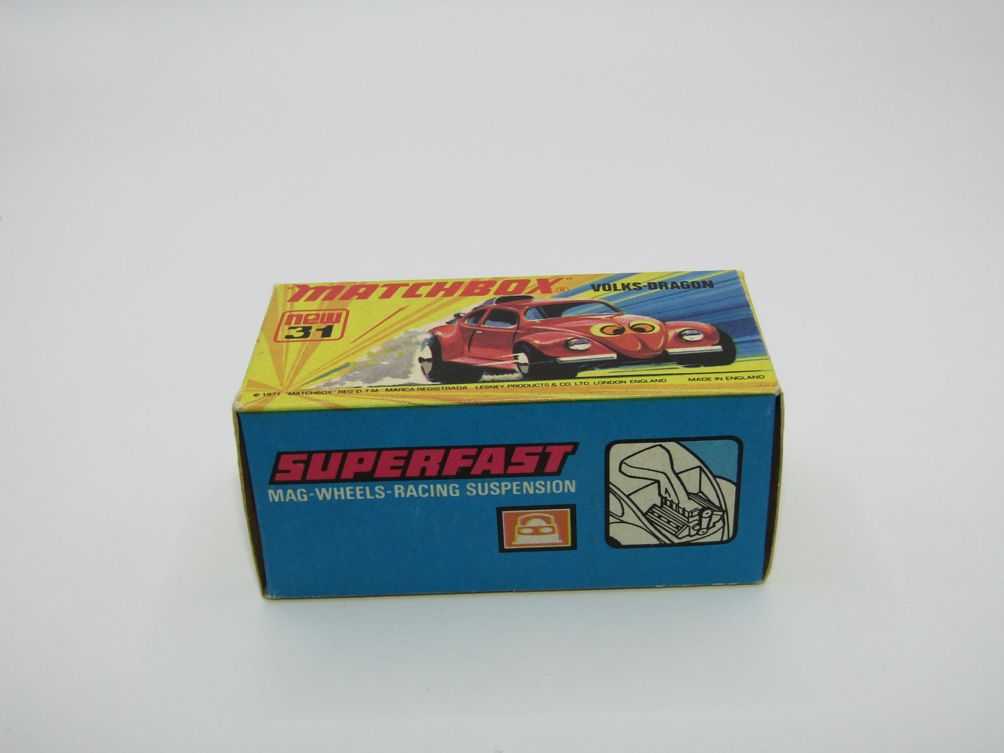 Matchbox Superfast 31B Volks-Dragon Dark Red, Dark Yellow Interior