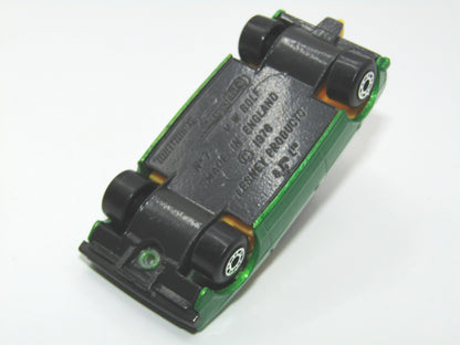 Matchbox Superfast 7C VW Golf Green GREY Base YELLOW Interior