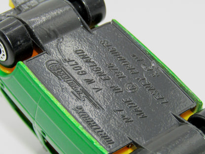 Matchbox Superfast 7C VW Golf Green GREY Base YELLOW Interior