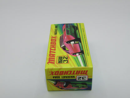 Matchbox Superfast No 32B Maserati Bora Magenta Red 5 Spoke Wide Slot Wheels