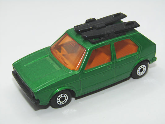Matchbox Superfast 7C VW Golf BRIGHT Green Flat Black Base