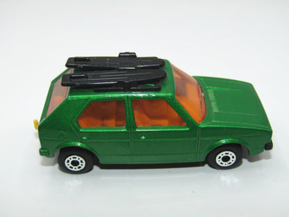 Matchbox Superfast 7C VW Golf BRIGHT Green Flat Black Base