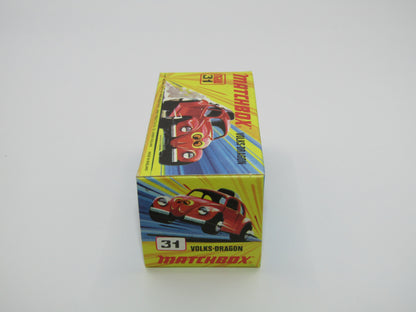 Matchbox Superfast 31B Volks-Dragon Very Light Red Ladybug Base