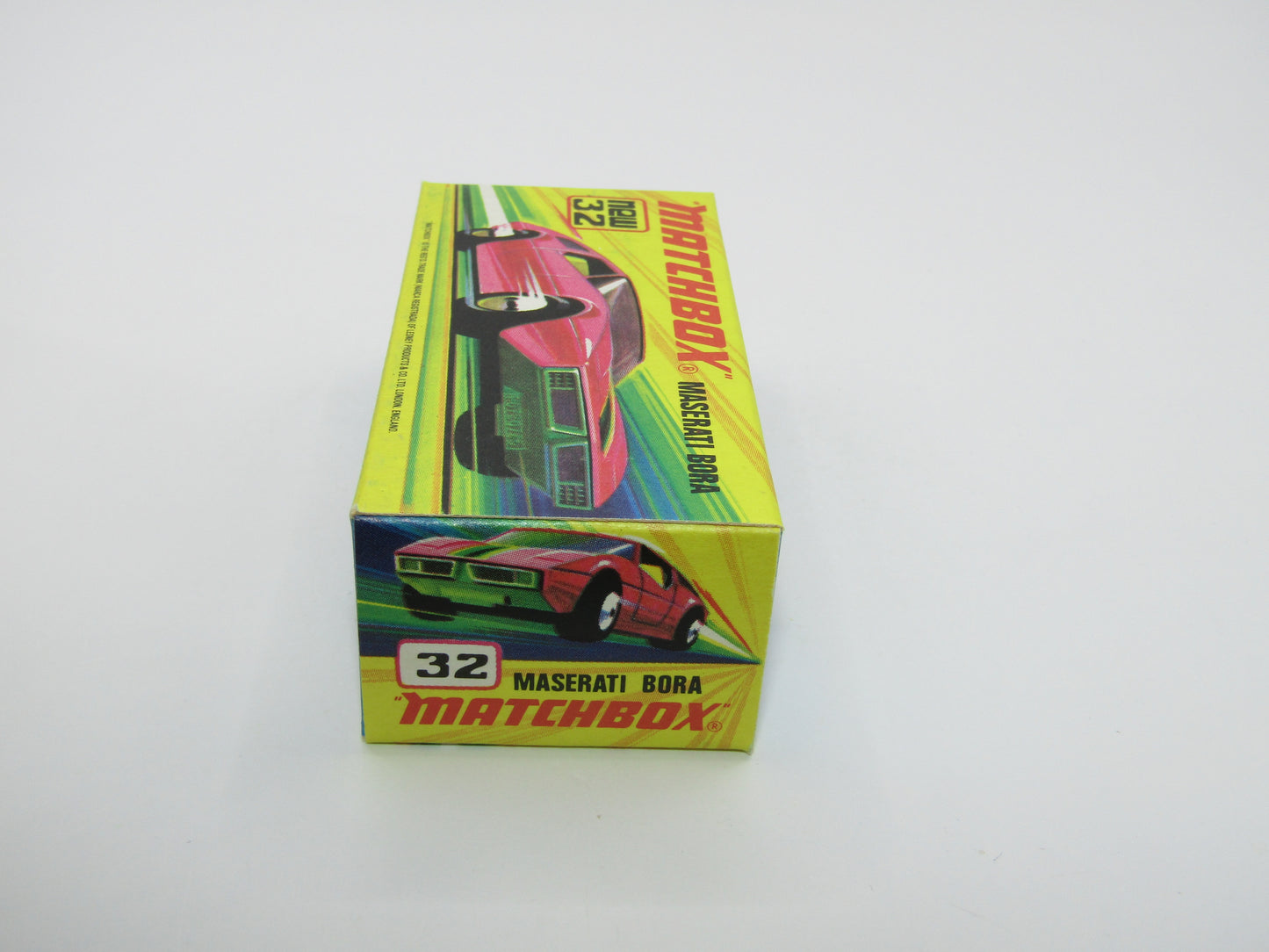 Matchbox Superfast No 32B Maserati Bora PURPLE 5 Arch Wheels 8 Label