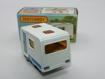 Matchbox Superfast 31C Caravan - TURQUOISE Blue Door Blue Seagull Label