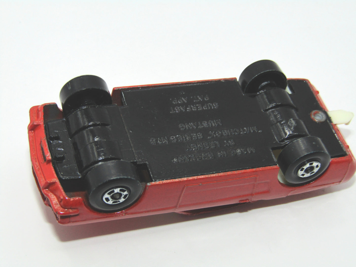 Matchbox Superfast 8A Ford Mustang RED White Iterior