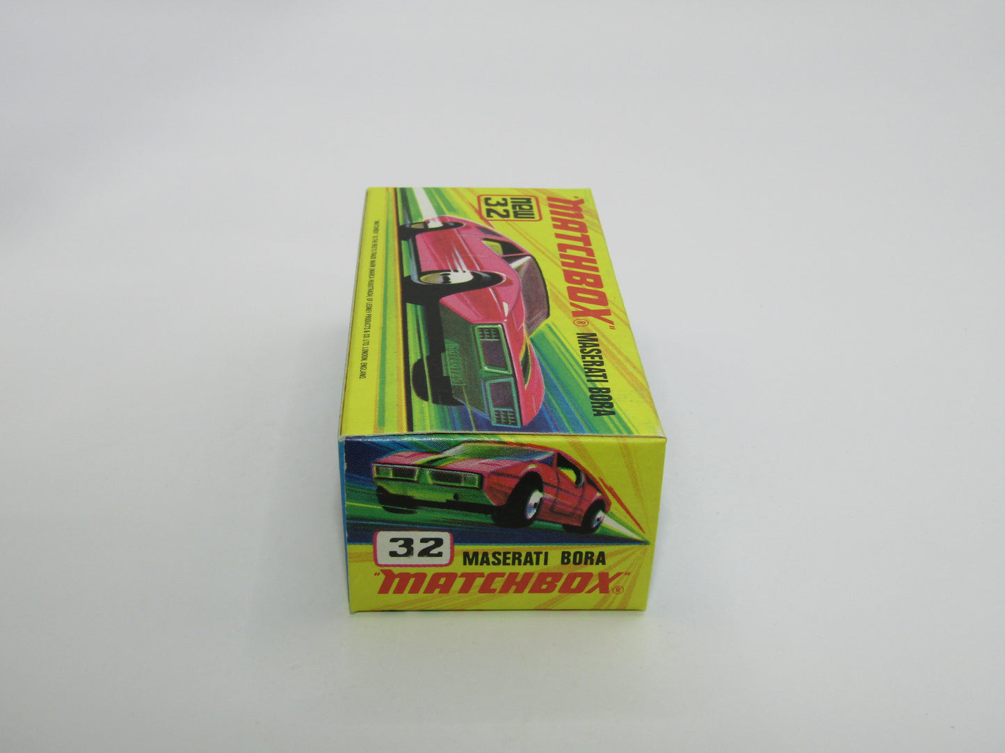 Matchbox Superfast No 32B Maserati Bora PURPLE 5 Spoke Wheels No Labels