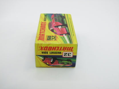 Matchbox Superfast No 32B Maserati Bora Magenta 5 ARCH Wheels No Labels