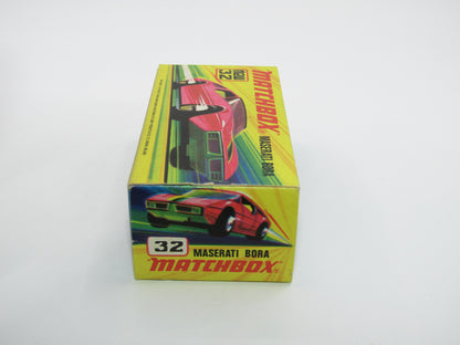 Matchbox Superfast No 32B Maserati Bora Magenta 5 ARCH Wheels No Labels