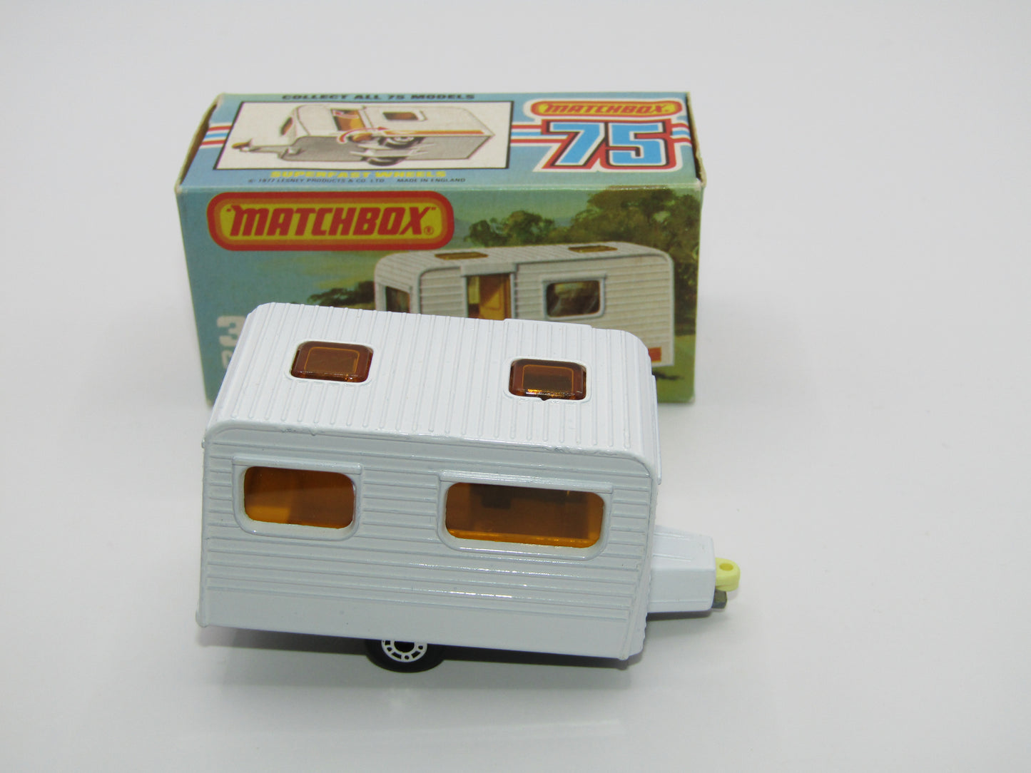 Matchbox Superfast 31C Caravan -  Light Blue Door, No Labels