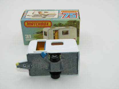 Matchbox Superfast 31C Caravan -  Light Blue Door, No Labels